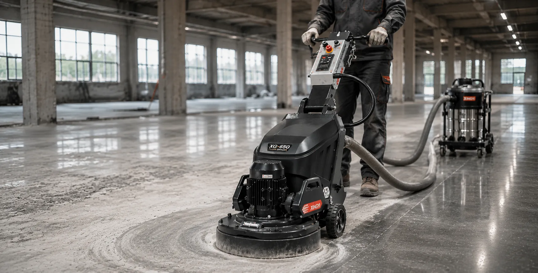 FLM floor grinding equipment service team